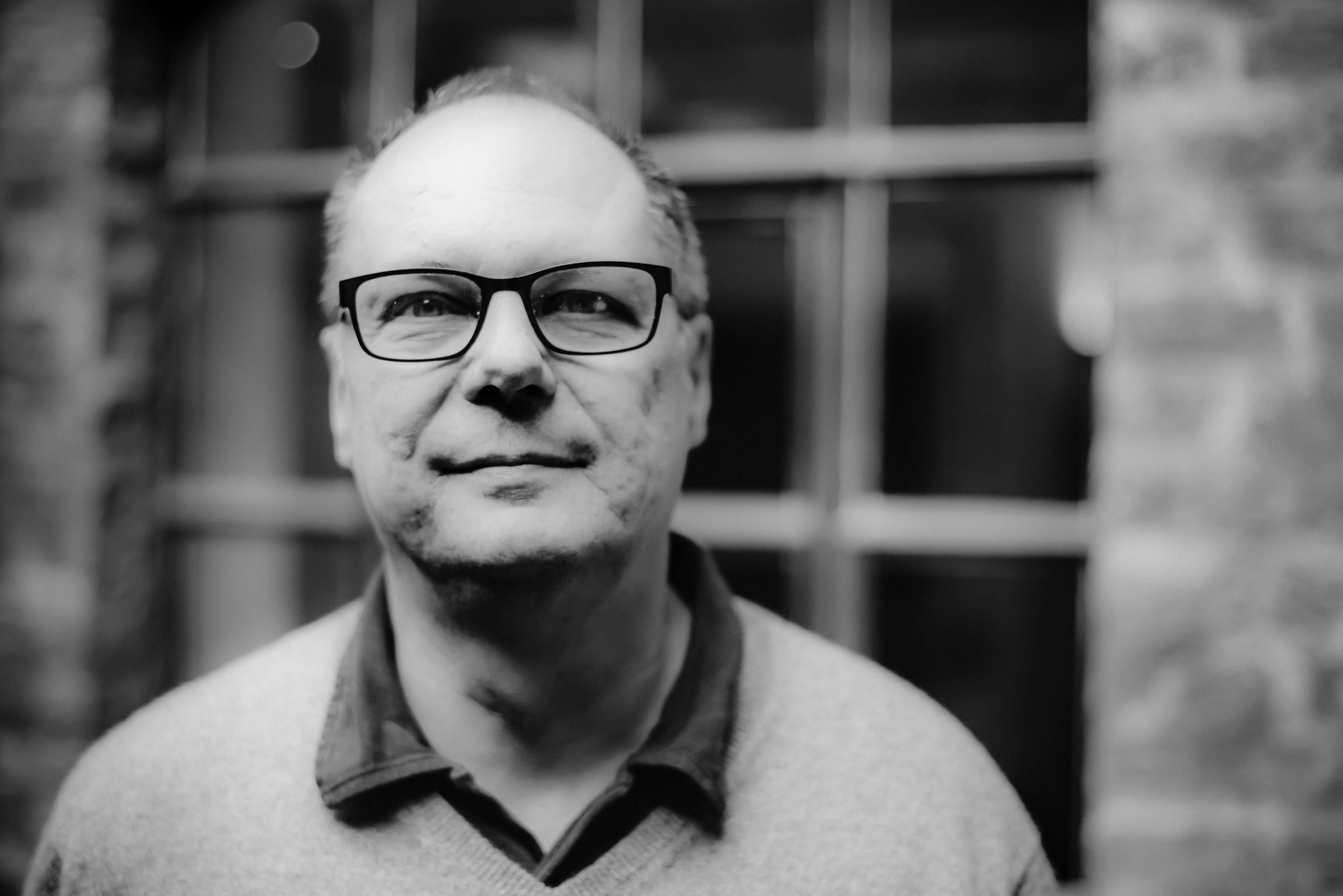 Schwarz weiß Portrait Peter Bitzer